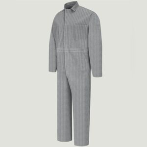 Red Kap Snap-Front Cotton Herringbone Coveralls Jumpsuit Workwear Size 42 Long